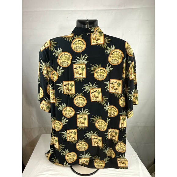 Men’s Mission Inn Hawaiian Button Up Shirt Sz XL Short Sleeve Beach Bar & Grill - Picture 2 of 4